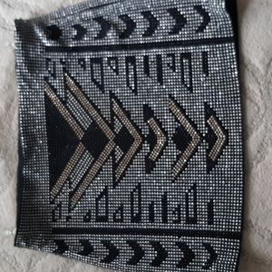 Beaded art deco mini skirt